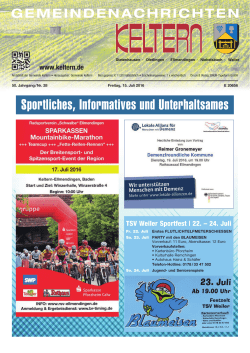 Herunterladen - Gemeindenachrichten Keltern