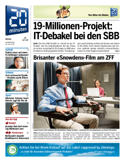 19-Millionen-Projekt: IT-Debakel bei den SBB