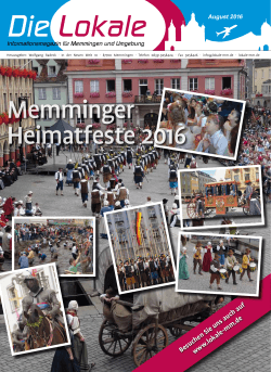 August 2016 - Lokale Zeitung Memmingen
