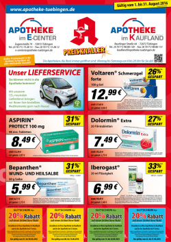 31%* gespart - Apotheke im E