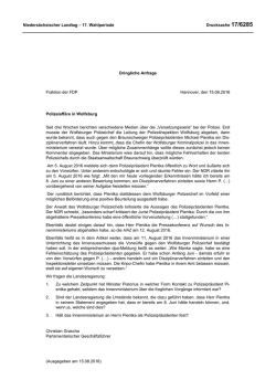 Drucksachen allgemein - Nieders&auml;chsischer Landtag