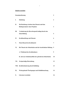 Inhaltsverzeichnis Zusammenfassung 2 I. Einleitung 2 II. Die