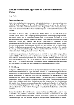 Einfluss verstellbarer Klappen auf die Surfbarkeit stehender Wellen