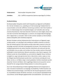 Kurzbeschreibung Westerwälder Holzpellets GmbH PDF