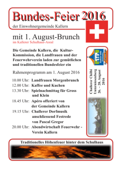 Bundesfeier 2016