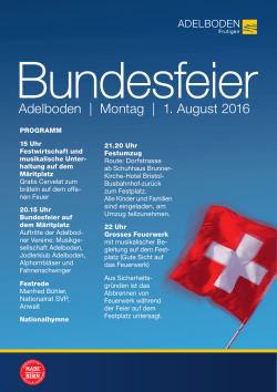 Adelboden | Montag | 1. August 2016