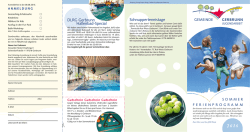 DLRG Gerbrunn Hallenbad-Special Schnuppertennistage