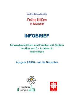 Infobrief: Fr&uuml;he Hilfen Gievenbeck 2/2016