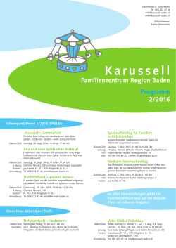 Programm 2/2016 - Familienzentrum Region Baden