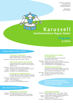 Programm 2/2016 - Familienzentrum Region Baden