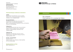 Die Jobkarte &ndash; Informationen f&uuml;r zuweisende Stellen