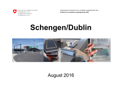 Folien Schengen/Dublin - Eidgenössisches Departement für