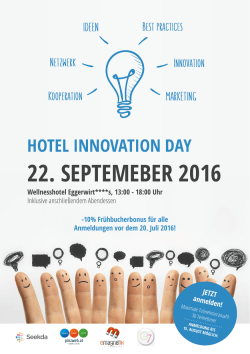 Programm - Hotel Innovation Day