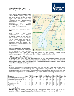 Reiseinformation 7522 „Wanderparadies Gardasee“