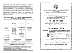 Hauptschie&szlig;en Gartenfest 2016 - beim Gau Nord-Ost
