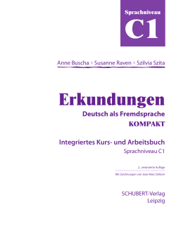 Inhaltsverzeichnis Erkundungen C1+ Schubert Verlag
