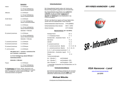 Hinweise f&uuml;r Schiedsrichter - NFV Kreis Hannover-Land