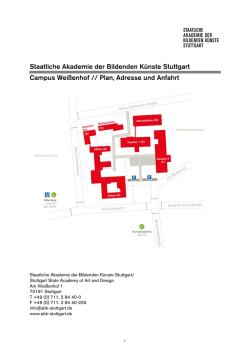 hier - Staatliche Akademie der Bildenden K&uuml;nste Stuttgart