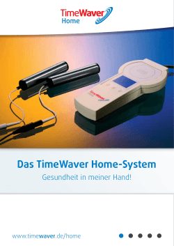 Das TimeWaver Home-System - Quer