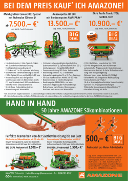 Infoblatt . - Landtechnik Karl Deschberger