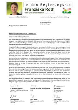 I nden R egierungsrat - franziska-roth