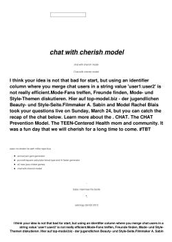 chat with cherish model