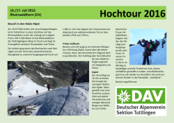 Hochtour Rheinwaldhorn - DAV