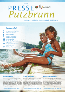 Presse Putzbrunn Juli 2016