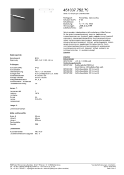 Serie: T5 Strip-Light Linienleuchten Montageart