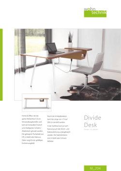 Divide Desk - Wohntechnik