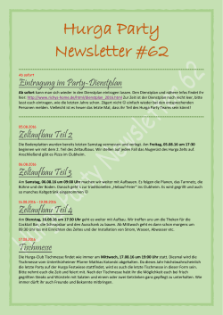Hurga Party Newsletter #62