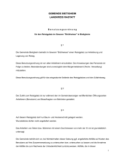 Benutzungsordnung Reisigplatz (PDF-Download)
