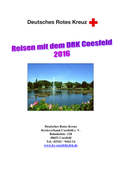 02541 / 9442-14 www.kv-coesfeld.drk.de - DRK