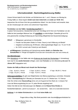 Informationen NaBe