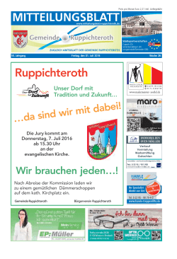 Mitteilungsblatt Ruppichteroth KW 26 2016 als PDF
