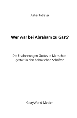 Intrater - Wer war bei Abraham zu Gast 7 - GloryWorld