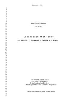 Lebensbuch, Teil 6 - Dissertationen Online an der FU Berlin