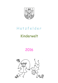 Hatzfelder Kinderwelt 2016