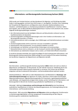 Informations- und Beratungsstelle Anerkennung Sachsen (IBAS)