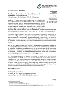 Presseinformation als pdf - Flüchtlingsrat Niedersachsen