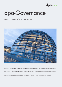 dpa-Governance