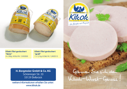 G&ouml;nnen Sie sich den Kikok-Wurst