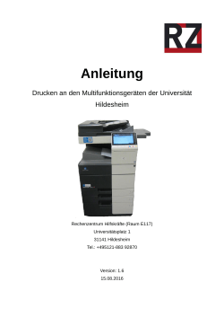 Anleitung - Universität Hildesheim