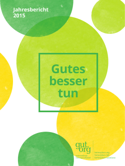 Jahresbericht 2015