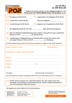 JA, ICH WILL JA, WIR WOLLEN