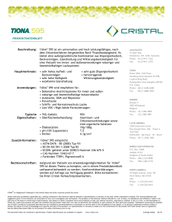 Beschreibung: TiONA® 595 ist ein universelles und hoch