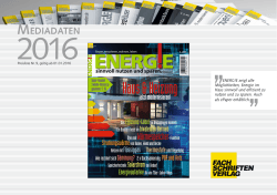 energ!e 2016  - Fachschriften Verlag