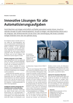 Innovative L&ouml;sungen f&uuml;r alle Automatisierungsaufgaben
