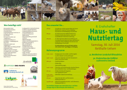 Haus- und Nutztiertag