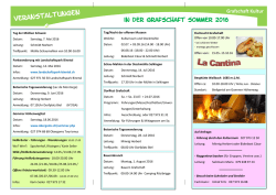 in der Grafschaft Sommer 2016 Grafschaft Kultur